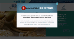 Desktop Screenshot of hospitalalianca.com.br